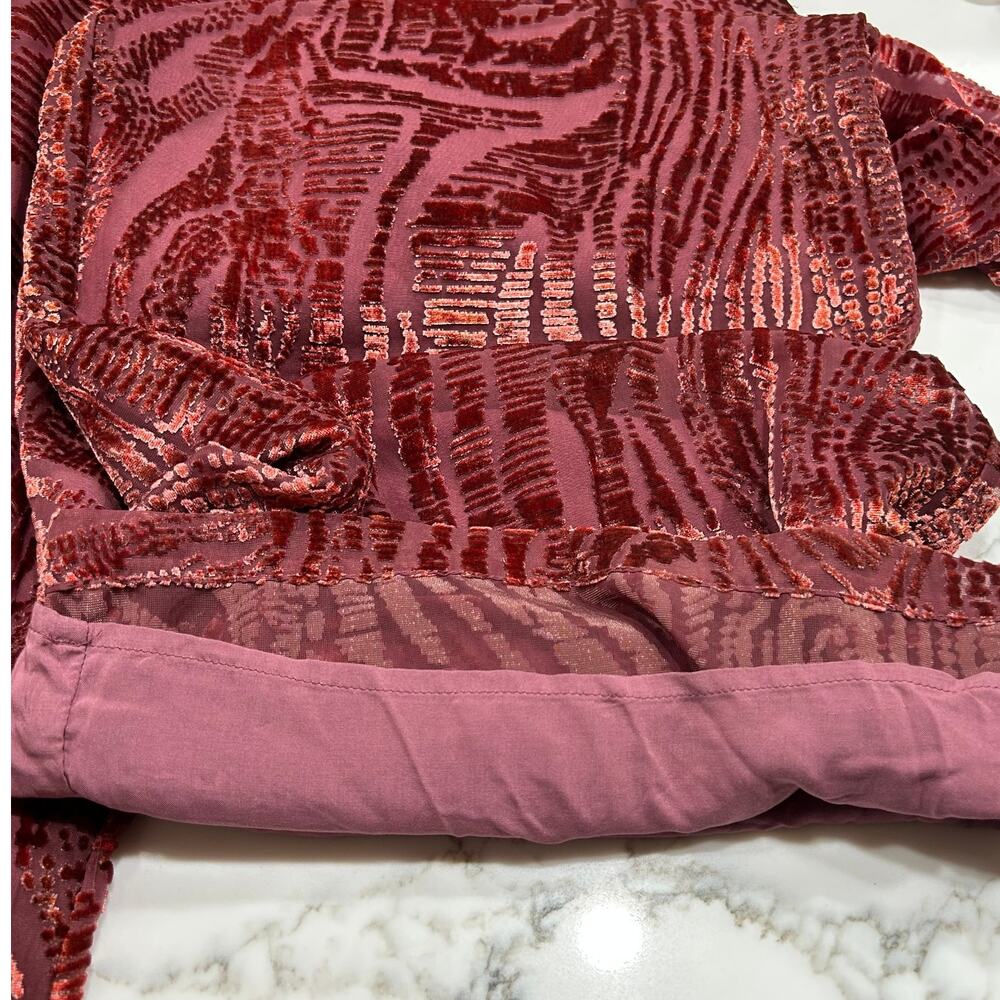 Anthropologie Somerset Jumpsuit Velvet Burnout Edition Women's Size XS - Picture 8 of 16
